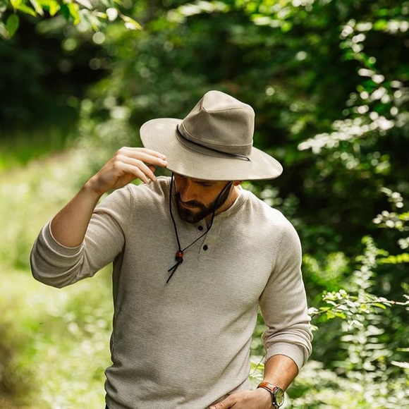 Dorfman Pacific Headwear Brushed Twill and Mesh Safari Bucket Hat Unisex Green L - Picture 2 of 11